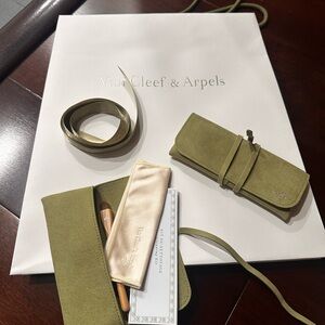 Van Cleef & Arpels Cleaning Kit (2) Gift Bag and Ribbon